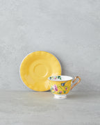 Vanilla Mood New Bone China 12 Pieces 6 Servings Coffee Cup Set 90 ml Yellow (view 2)