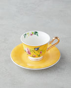 Vanilla Mood New Bone China 12 Pieces 6 Servings Coffee Cup Set 90 ml Yellow (view 3)