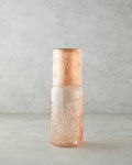 Flowery Glass Bedside Jug 1200 ml + 400 ml - Powder