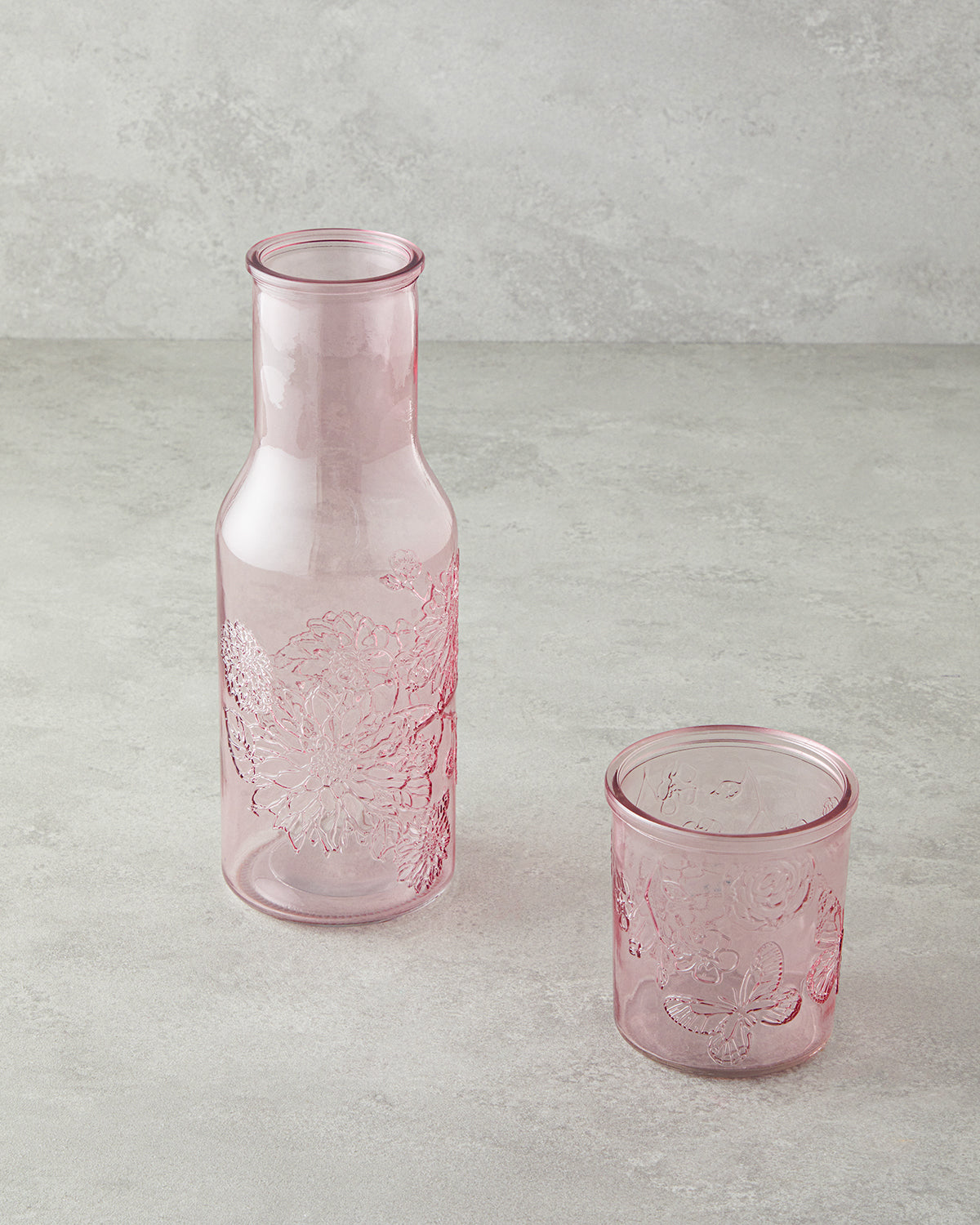 Flowery Glass Bedside Jug 1200 ml + 400 ml (view 5)