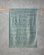 Cotton Beach Towel 70x140 cm Navy Blue