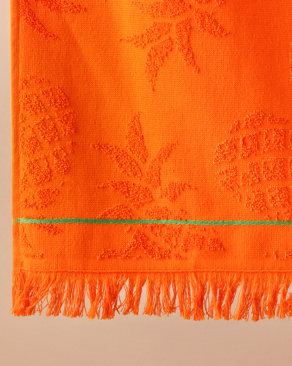 Tropical Cotton Beach Towel 70x140 cm Orange (view 2)