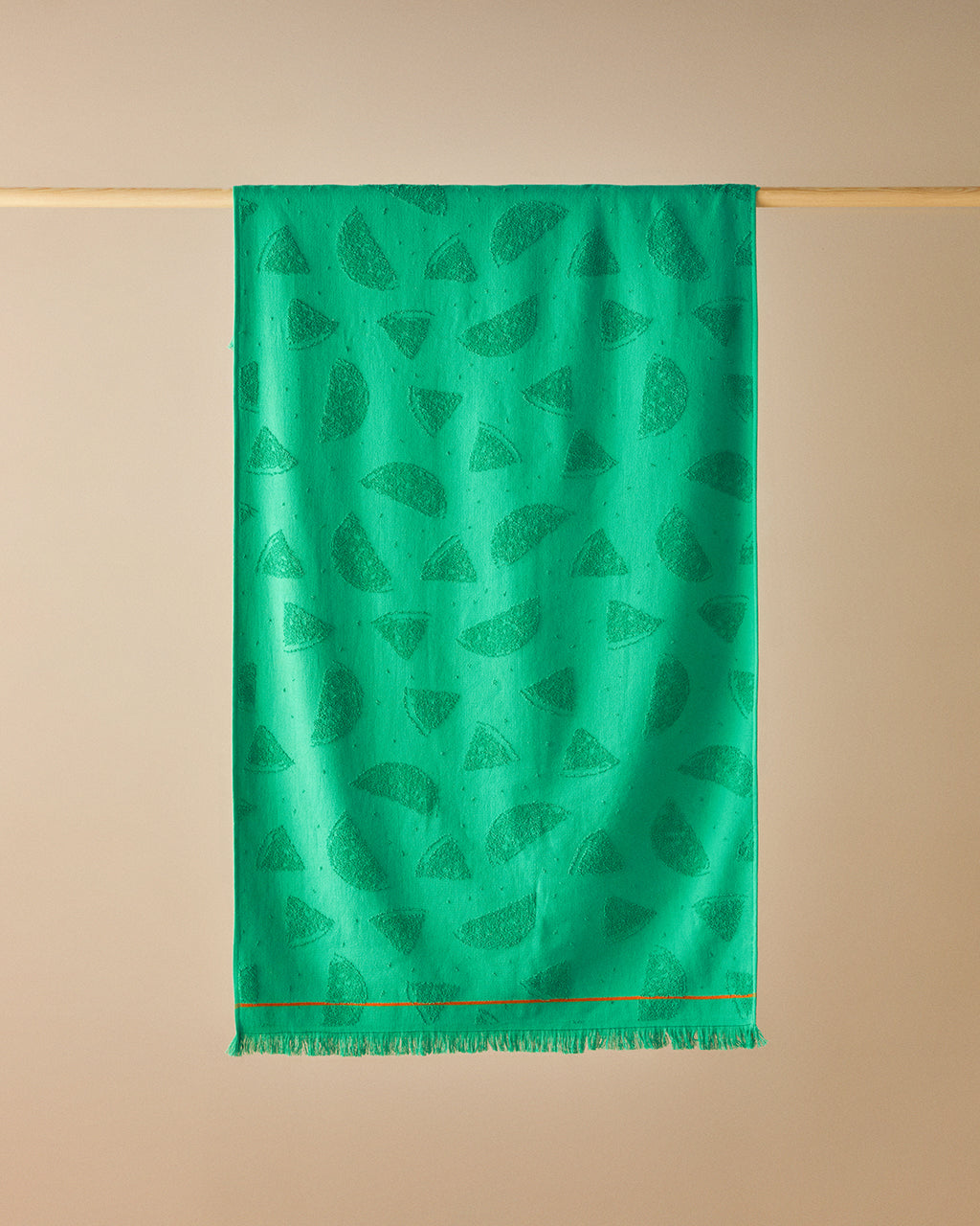 Watermelon Cotton Beach Towel 70x140 cm Green