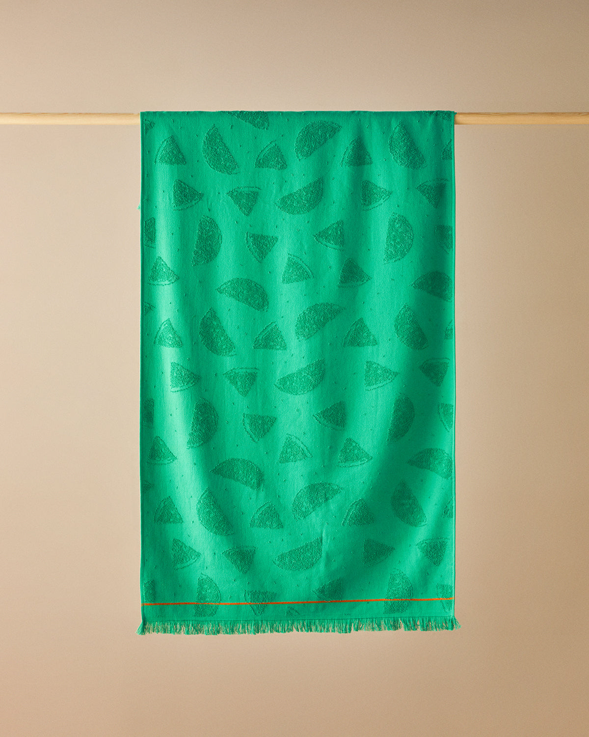 Watermelon Cotton Beach Towel 70x140 cm Green
