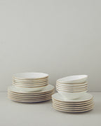 Carmen Porcelain Table Set 24 Pieces, 6 Servings - Silver (view 2)