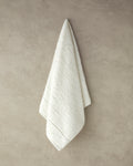 Leafy Bamboo Face Towel 50x90 cm - Ecru