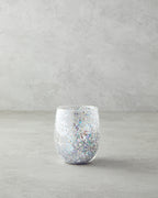 Shimmer Borosilicate Double Wall Glass 400 ml - Silver