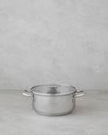 Siena Stainless Steel Deep Pot Silver - 16 cm