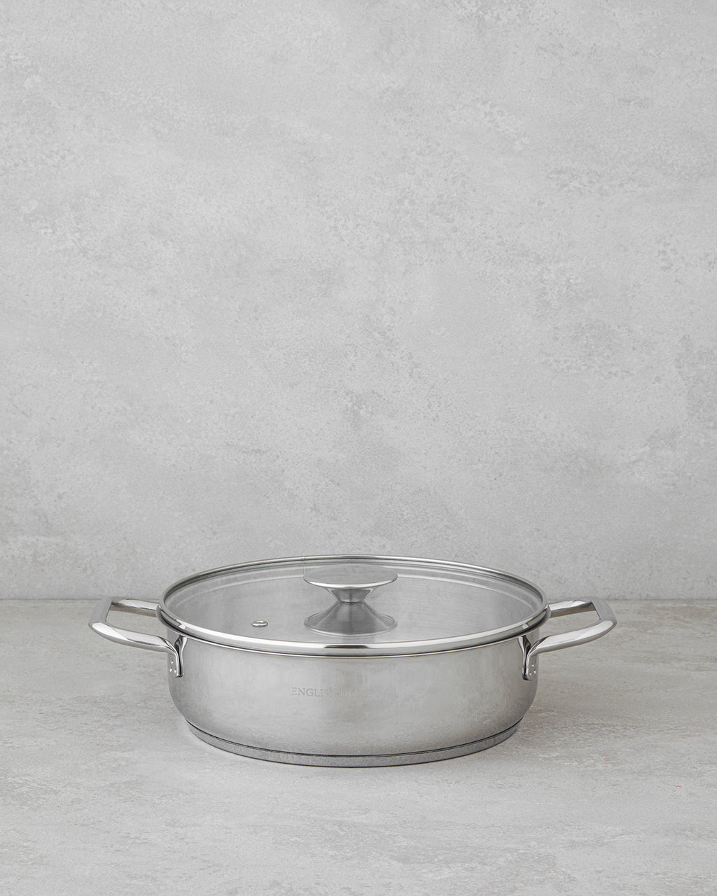 Siena Stainless Steel Shallow Pot 24 cm Silver