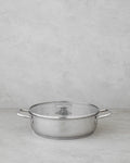 Siena Stainless Steel Shallow Pot 24 cm Silver
