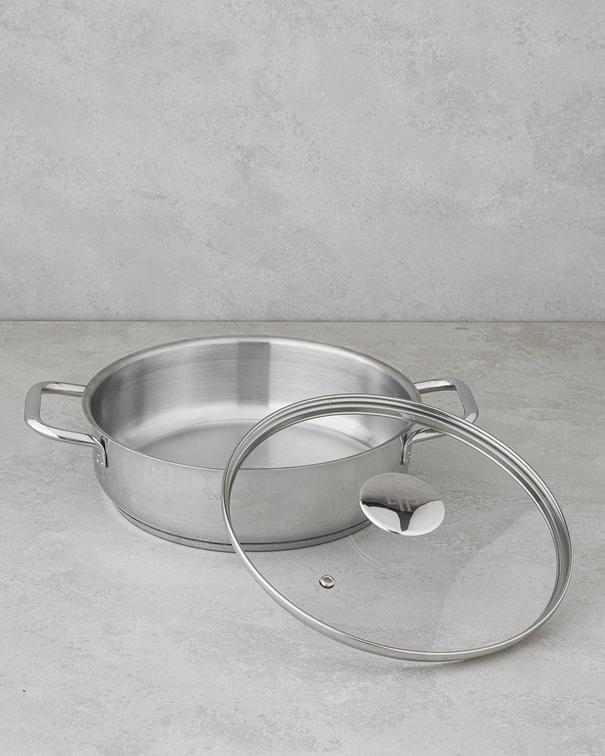 Siena Stainless Steel Shallow Pot 24 cm Silver (view 2)