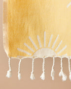 Cotton Bath Wrap 90x150 cm Yellow (view 2)