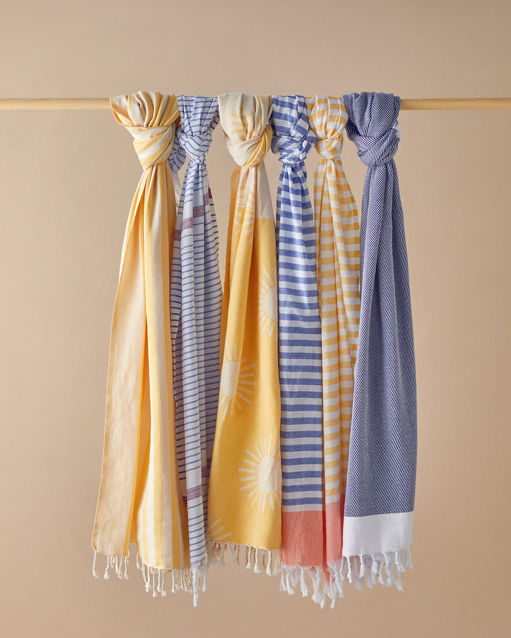 Cotton Bath Wrap 90x150 cm Yellow (view 3)