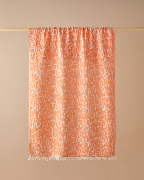 Blowfish Cotton Bag Bath Wrap 90x150 cm Orange