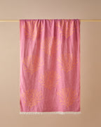 Coral Cotton Bag Bath Wrap 90x150 cm Fuchsia - Orange