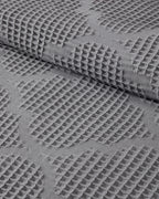 Fiona Cotton Waffle Double Summer Blanket Dark Gray (view 6)