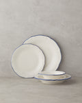Porcelain Table Set 24 Pieces, 6 Servings Blue