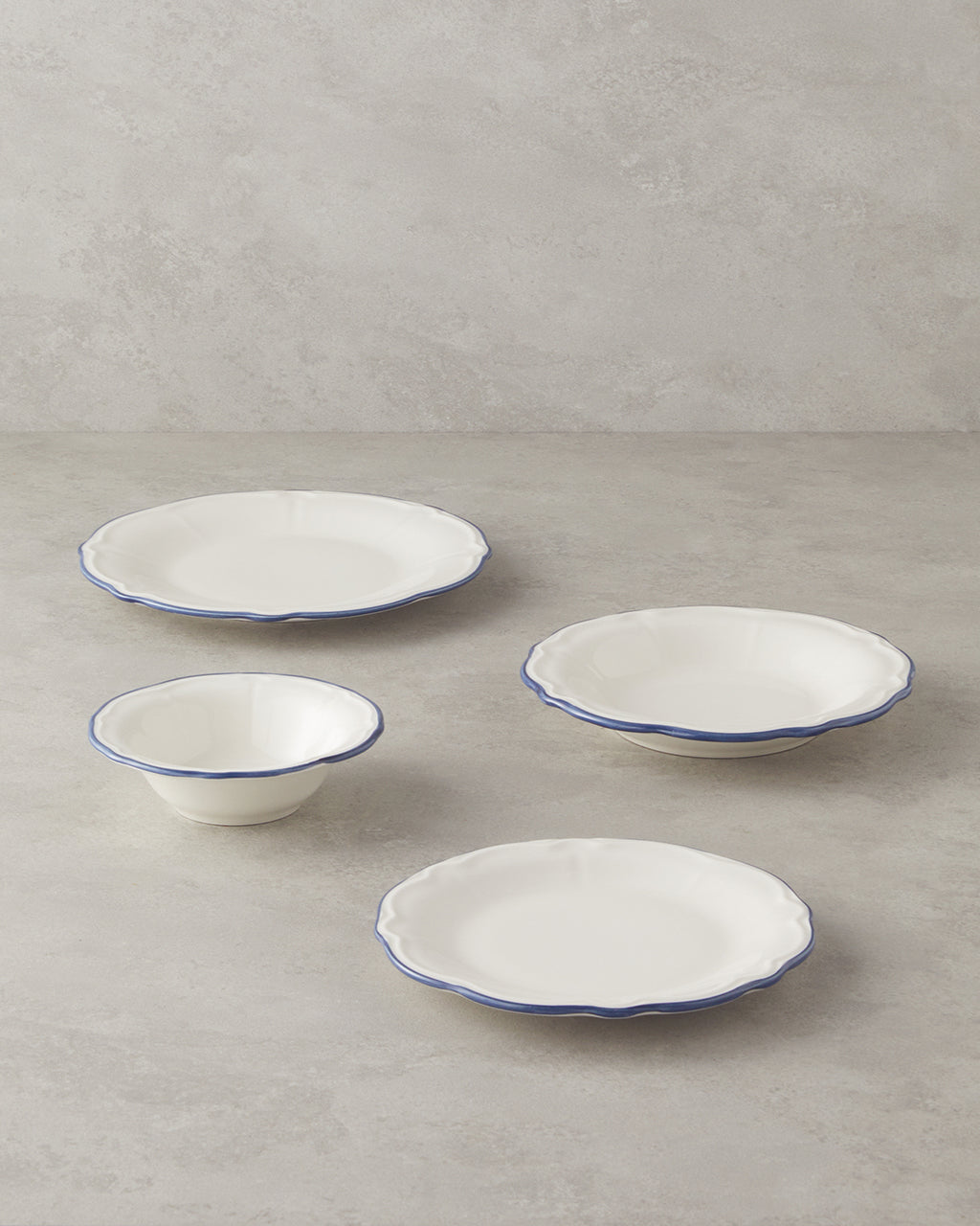 Porcelain Table Set 24 Pieces, 6 Servings Blue (view 3)