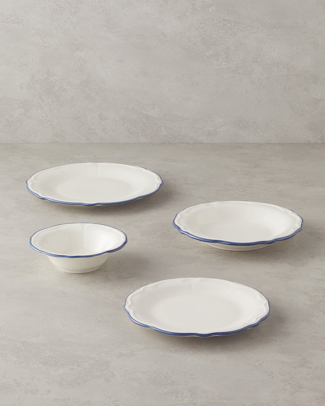 Porcelain Table Set 24 Pieces, 6 Servings Blue (view 3)