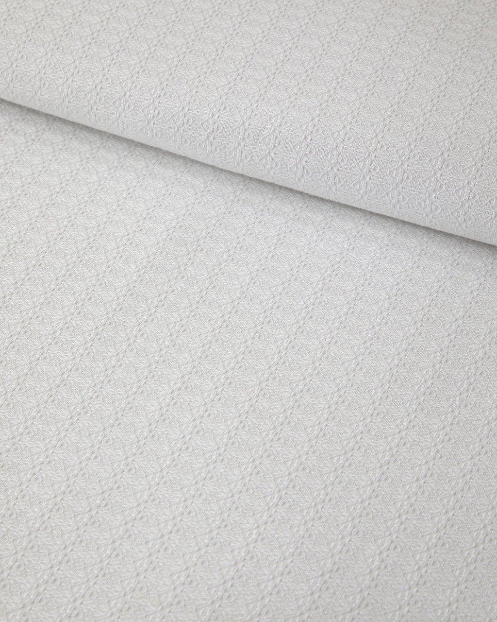 Cotton Double Ruffled Summer Blanket 200x220 cm White (view 4)