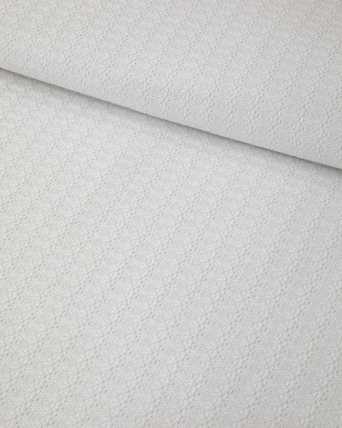 Cotton Double Ruffled Summer Blanket 200x220 cm White (view 4)
