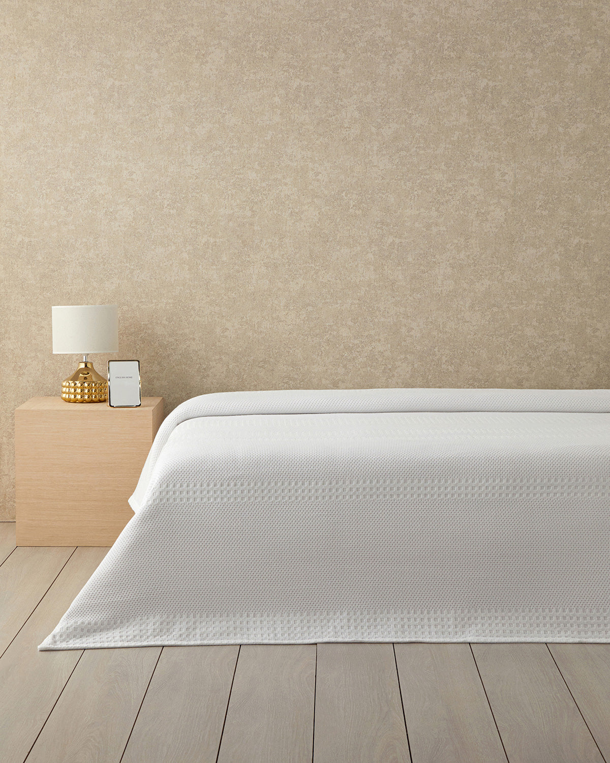 Almina Cotton Double Summer Blanket Summer Blanket - White - 200x220 cm