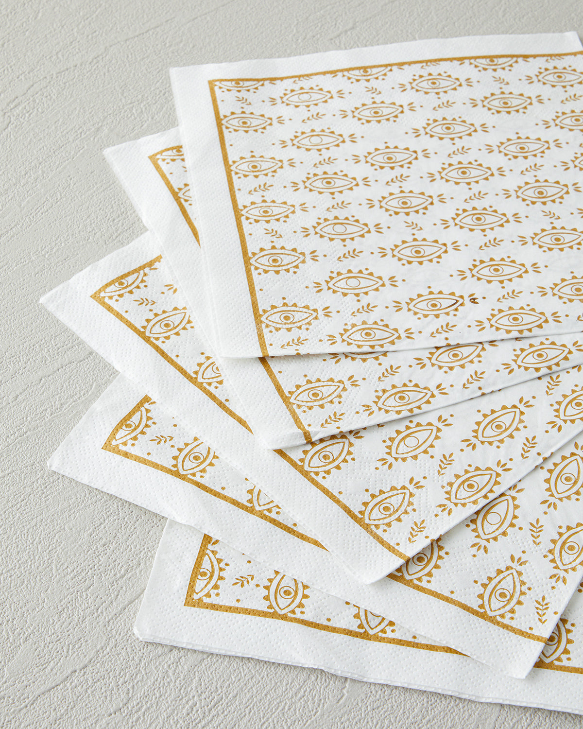Talisman Eyes Paper 20 pcs Napkin 33x33 cm Gold (view 2)