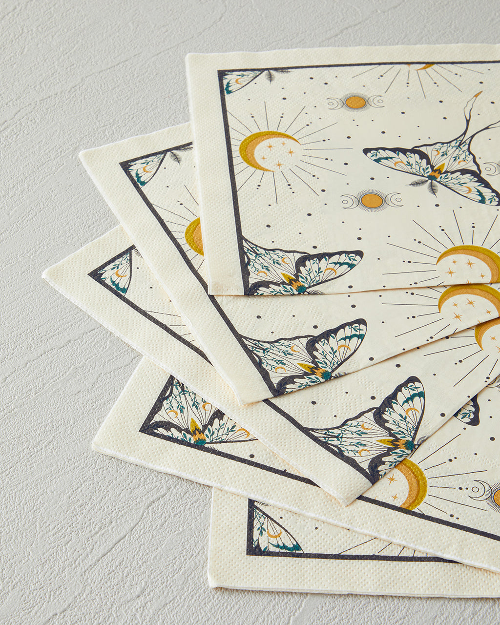 Talisman Butterfly Paper 20 pcs Napkin 33x33 cm Black (view 2)