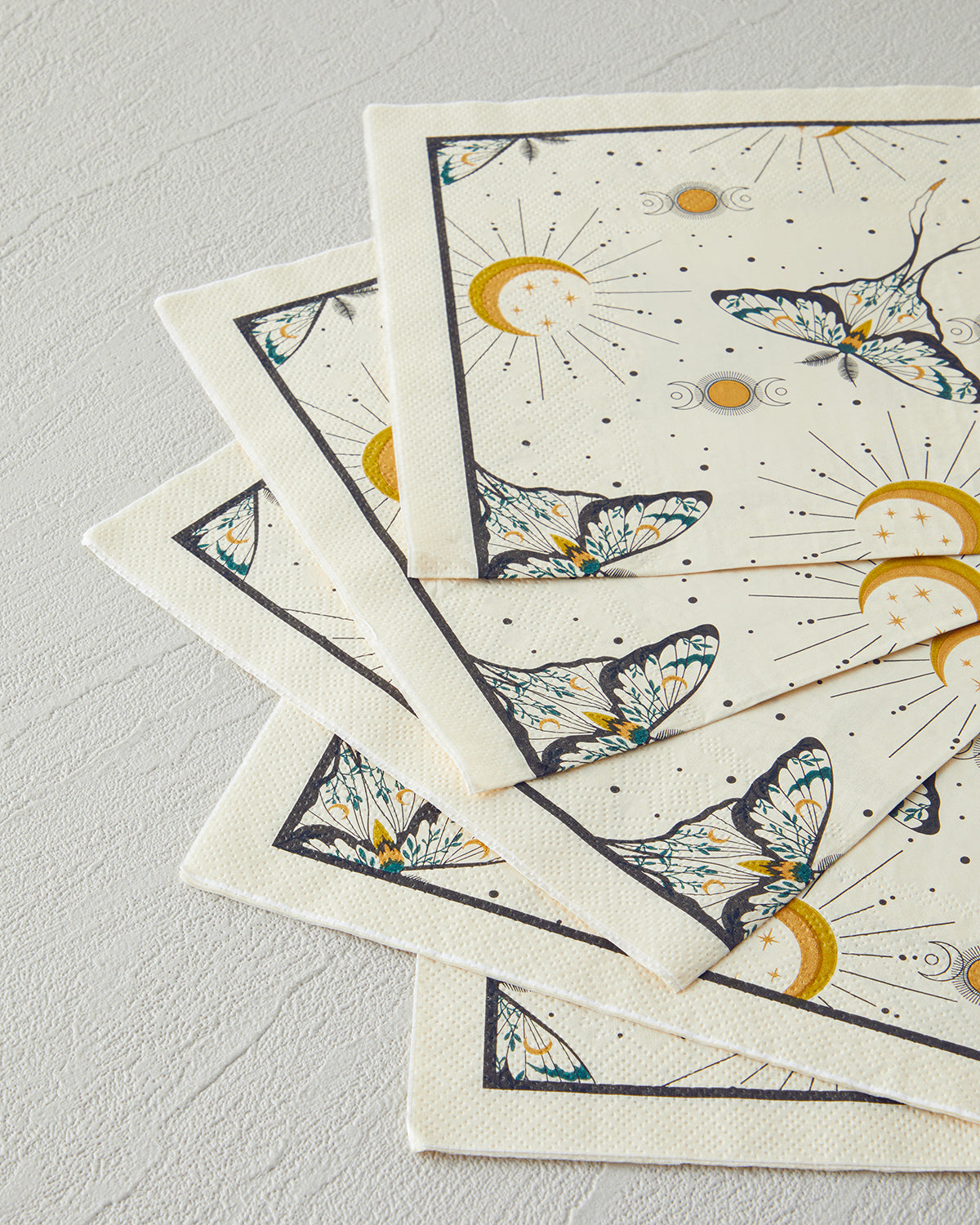 Talisman Butterfly Paper 20 pcs Napkin 33x33 cm Black (view 2)