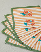 Retro Flower Paper 20 pcs Napkin 33x33 cm Green (view 2)