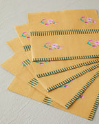 Retro Blossom Paper 20 pcs Napkin 33x33 cm Orange (view 2)