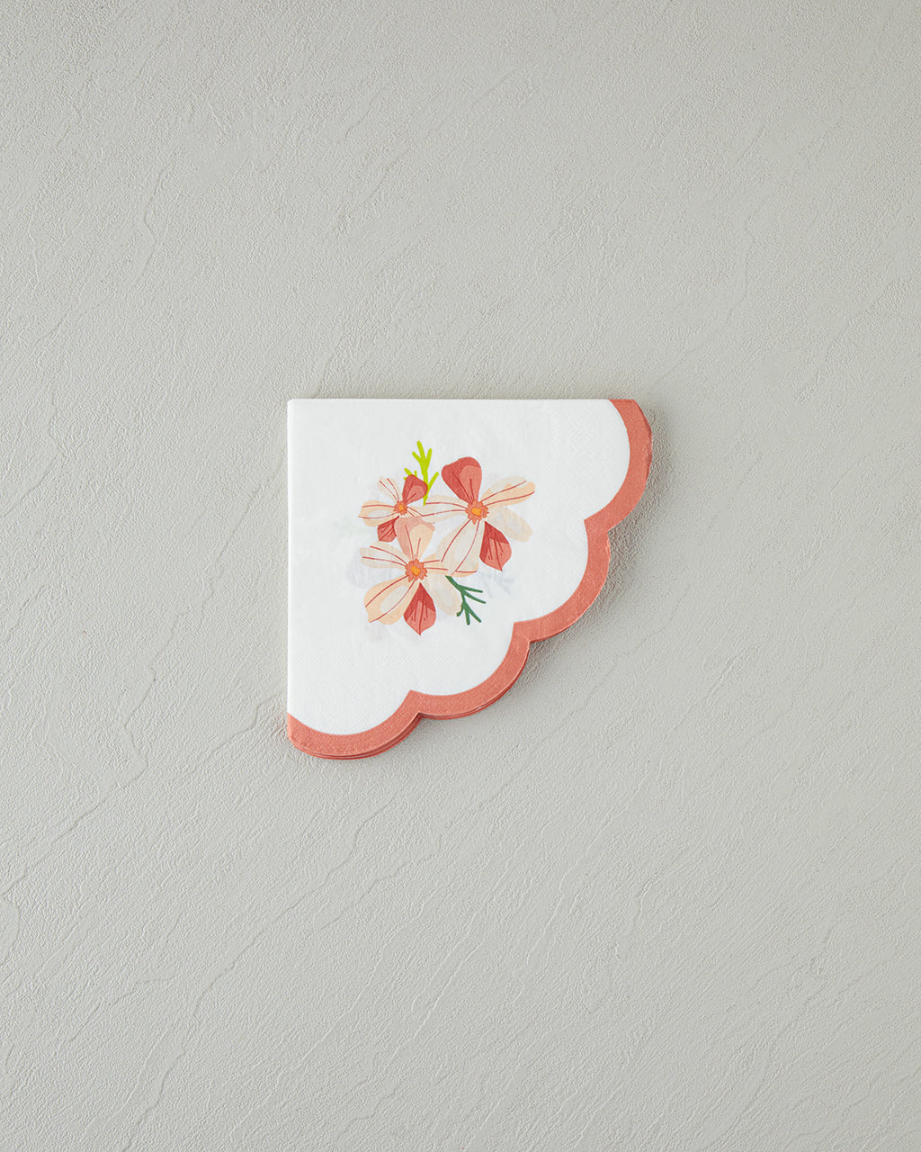 Retro Bouquet Paper 20 pcs Napkin 32x32 cm White