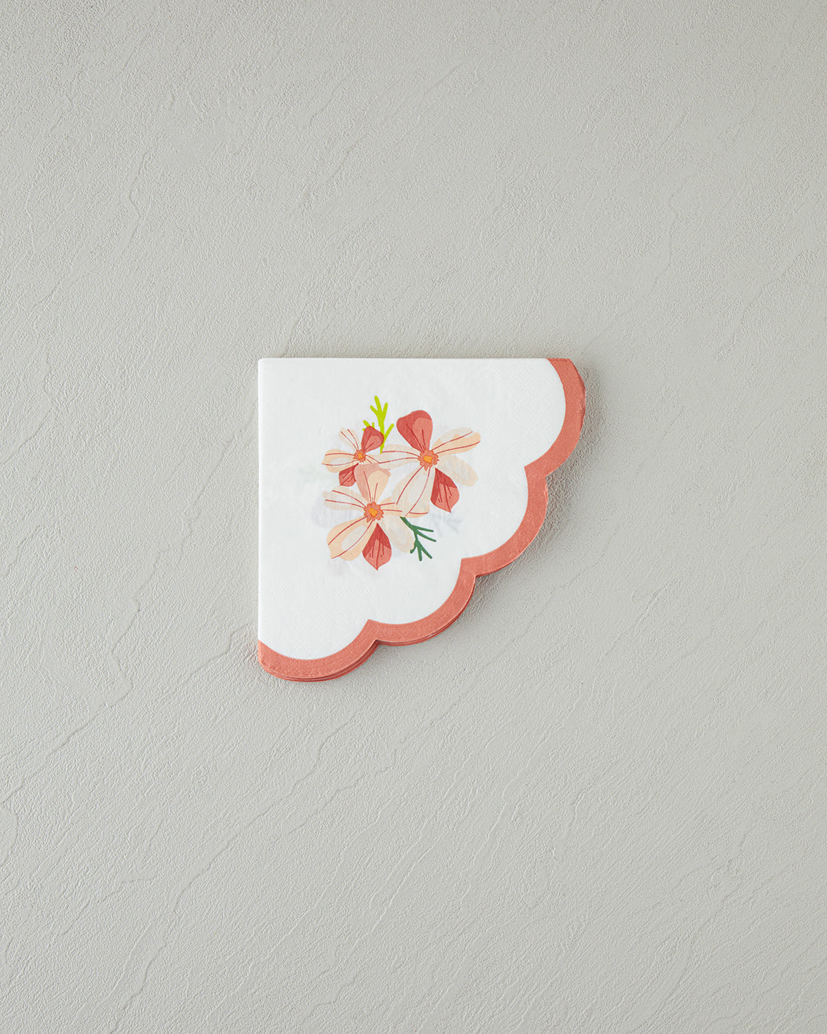 Retro Bouquet Paper 20 pcs Napkin 32x32 cm White