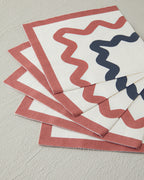 Retro Shapes Paper 20 pcs Napkin 33x33 cm Pink (view 2)