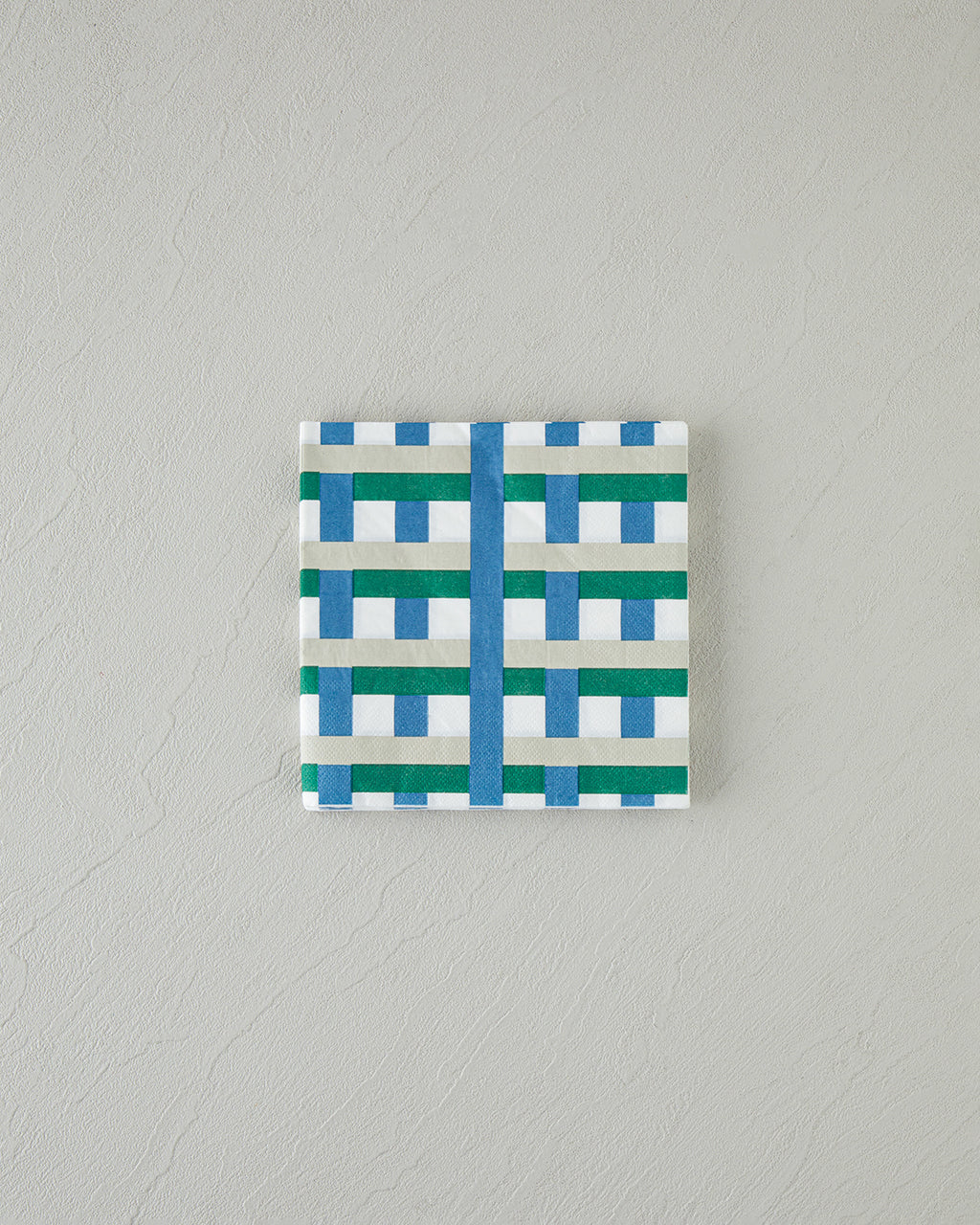 Retro Plaid Paper 20 pcs Napkin 33x33 cm Green
