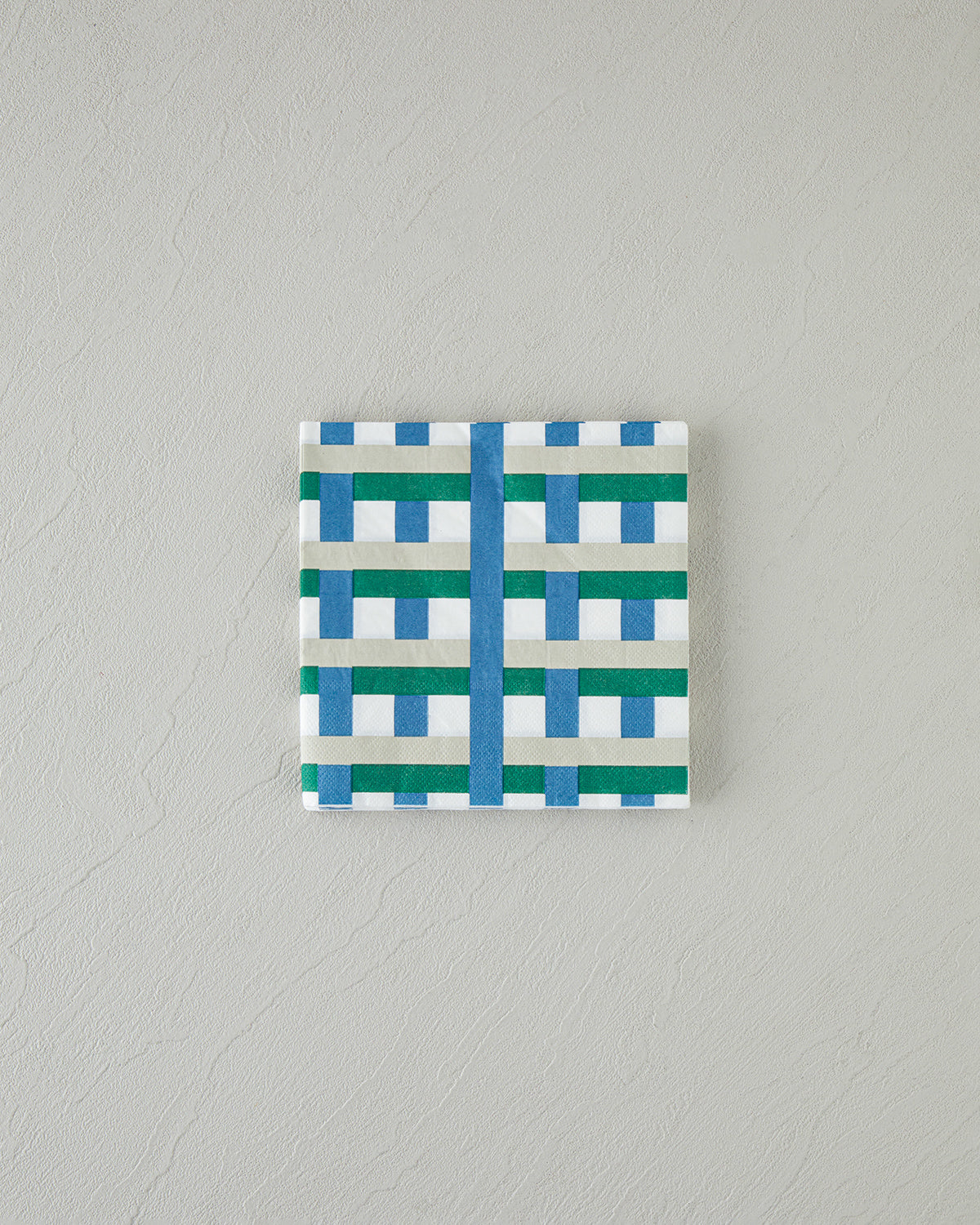 Retro Plaid Paper 20 pcs Napkin 33x33 cm Green
