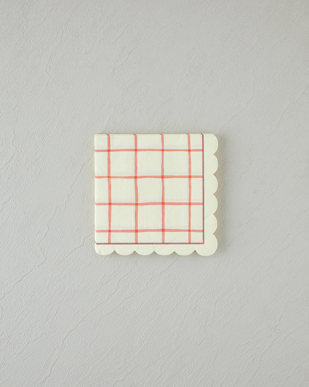 Retro Gingham Paper 20 pcs Napkin 33x33 cm Cream