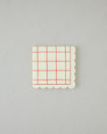 Retro Gingham Paper 20 pcs Napkin 33x33 cm Cream