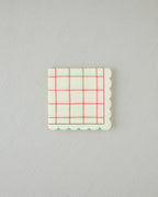 Retro Gingham Paper 20 pcs Napkin 33x33 cm Cream