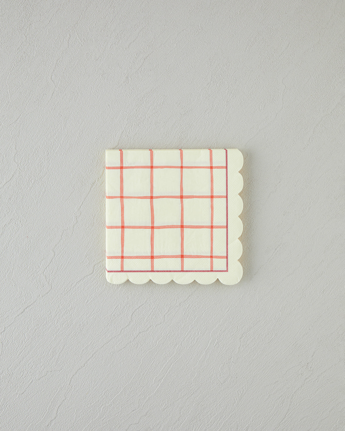 Retro Gingham Paper 20 pcs Napkin 33x33 cm Cream
