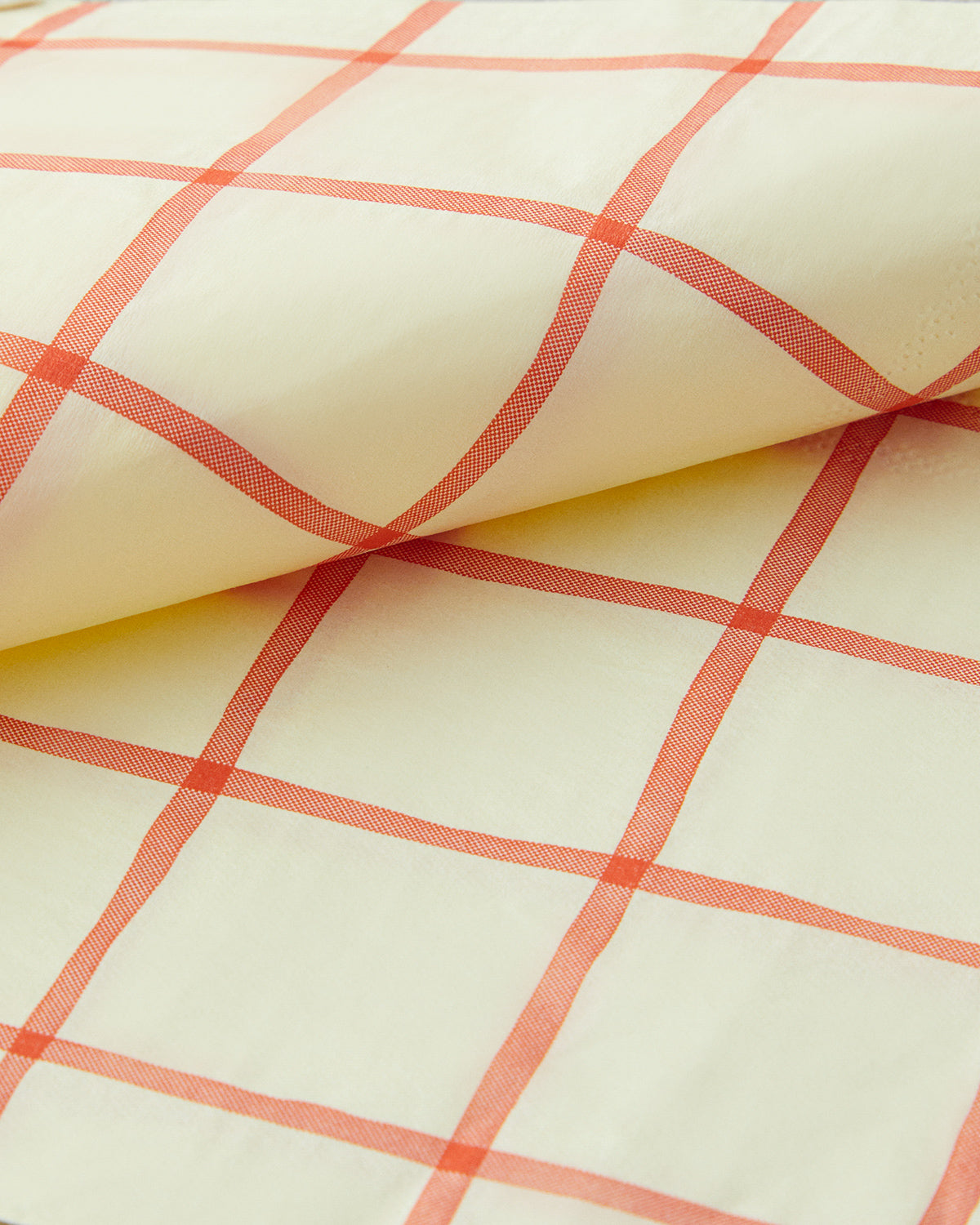 Retro Gingham Paper 20 pcs Napkin 33x33 cm Cream (view 3)