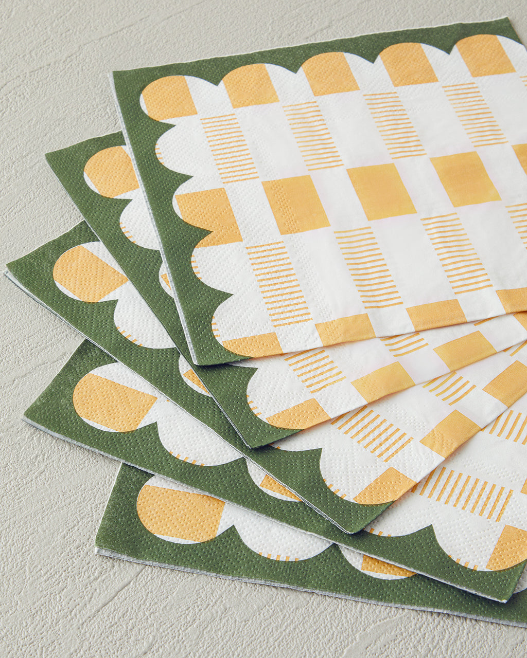 Retro Art Paper 20 pcs Napkin 33x33 cm Yellow (view 2)