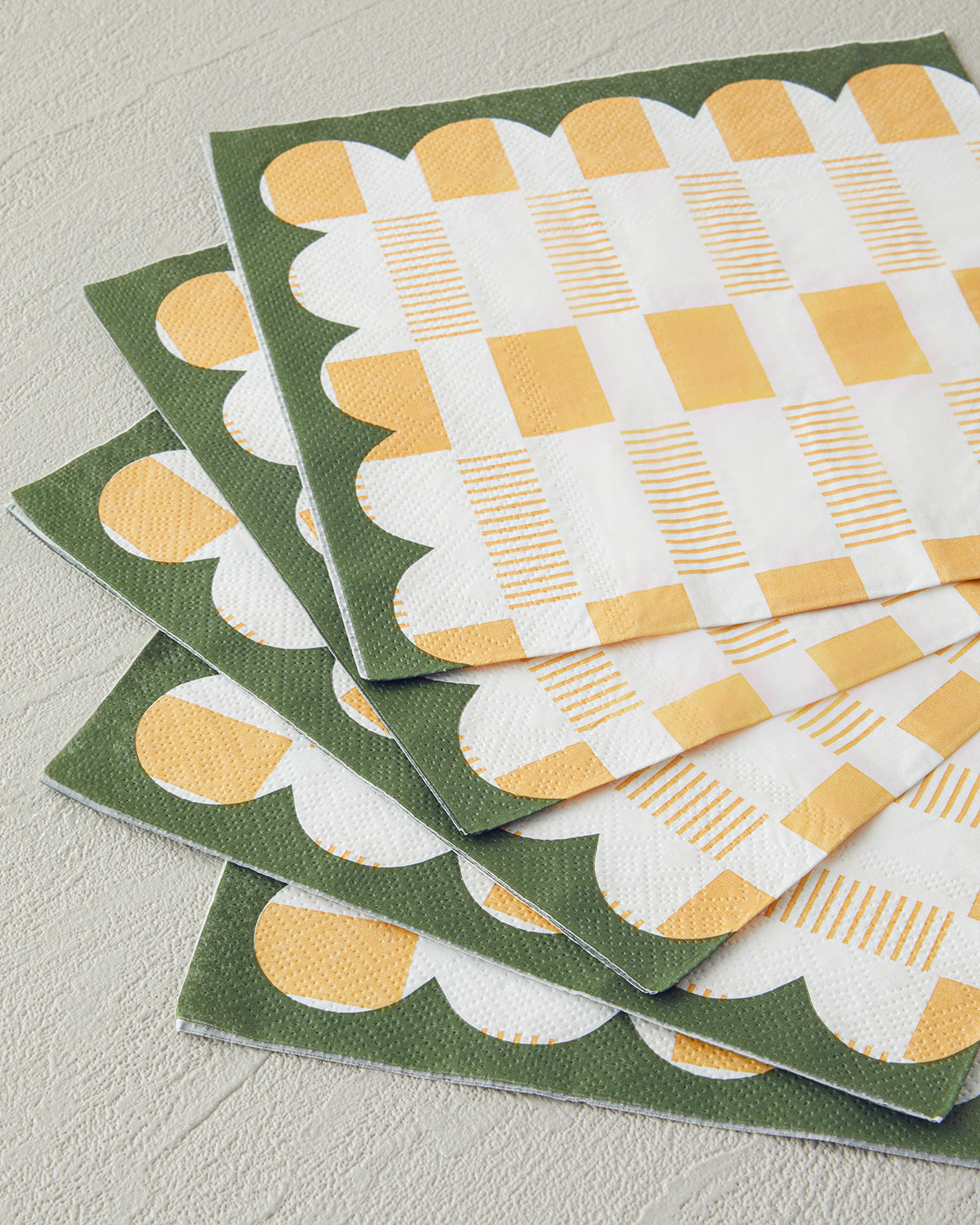 Retro Art Paper 20 pcs Napkin 33x33 cm Yellow (view 2)