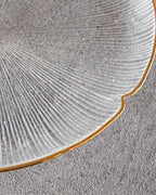 Glass Cake Plate 21 cm Gold (view 2)