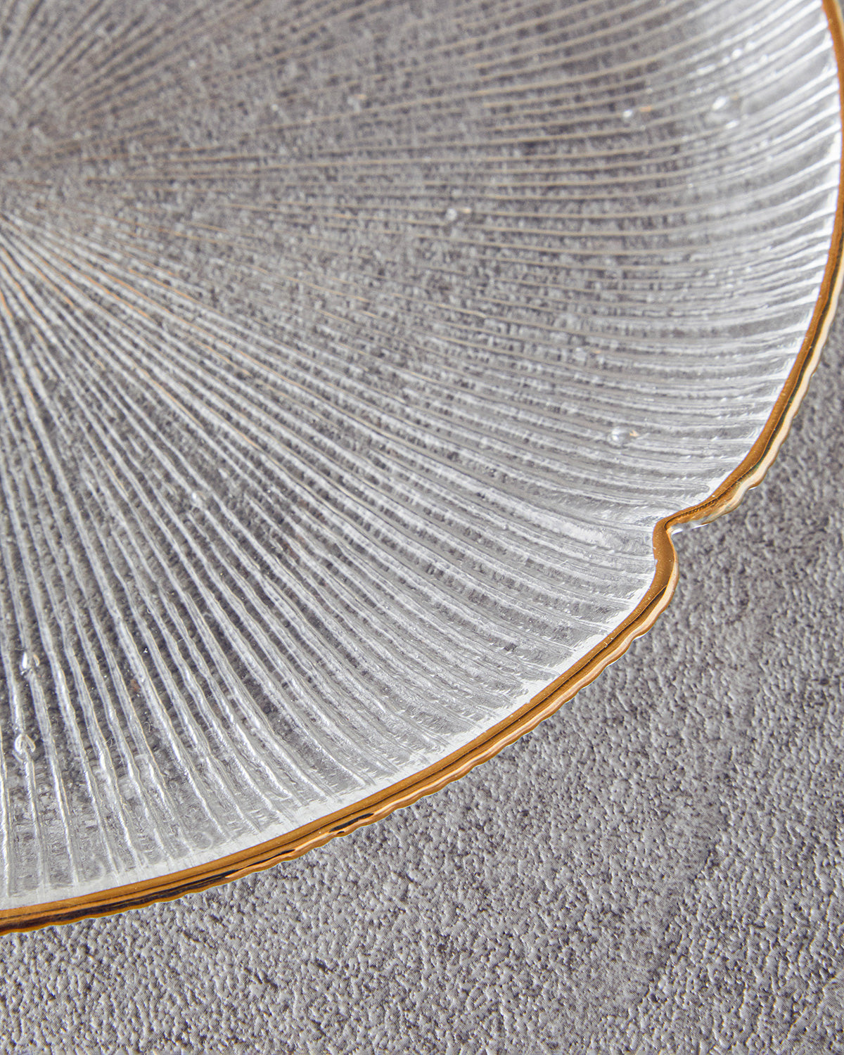 Glass Cake Plate 21 cm Gold (view 2)