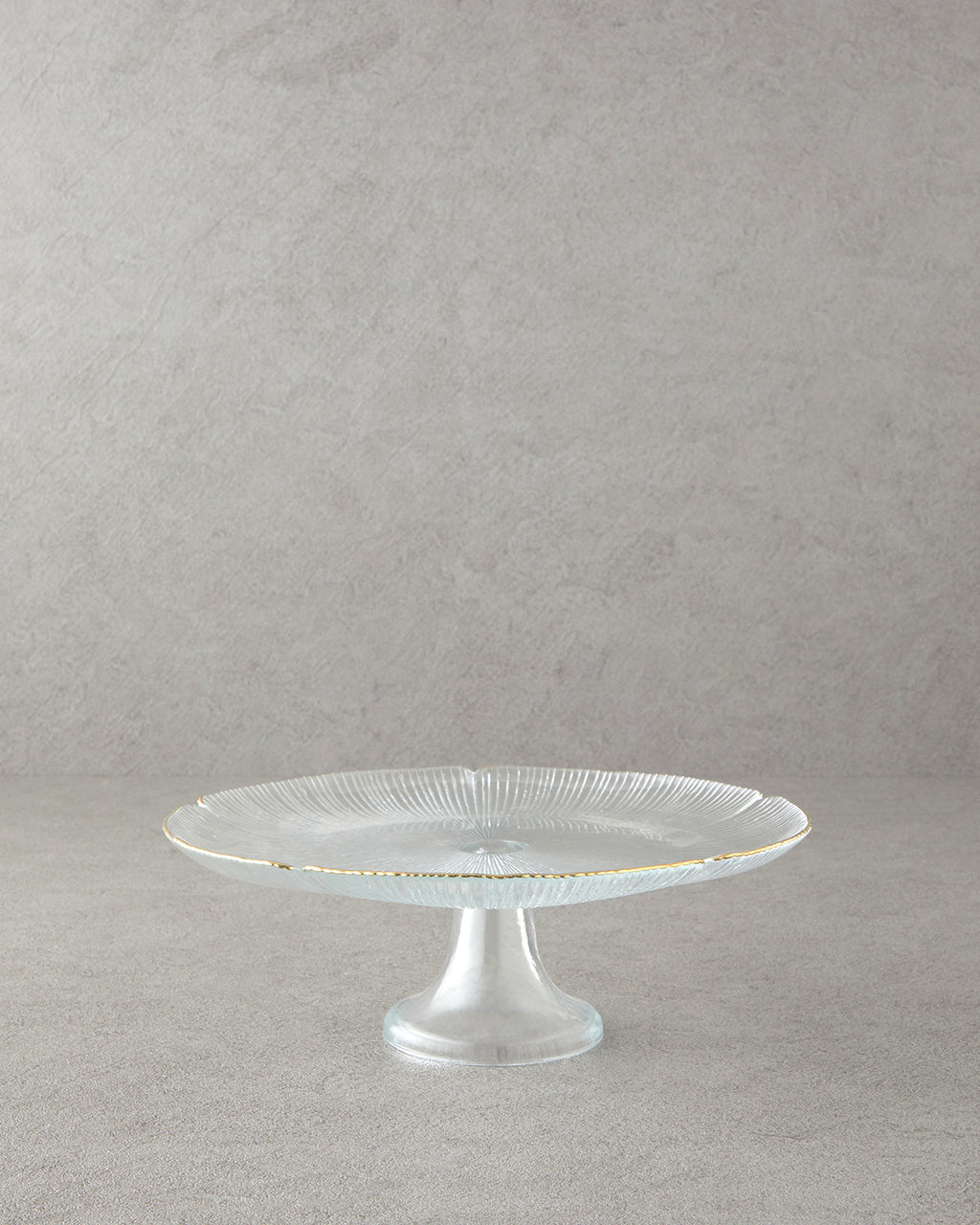 Glass Cake Stand 28 cm Gold
