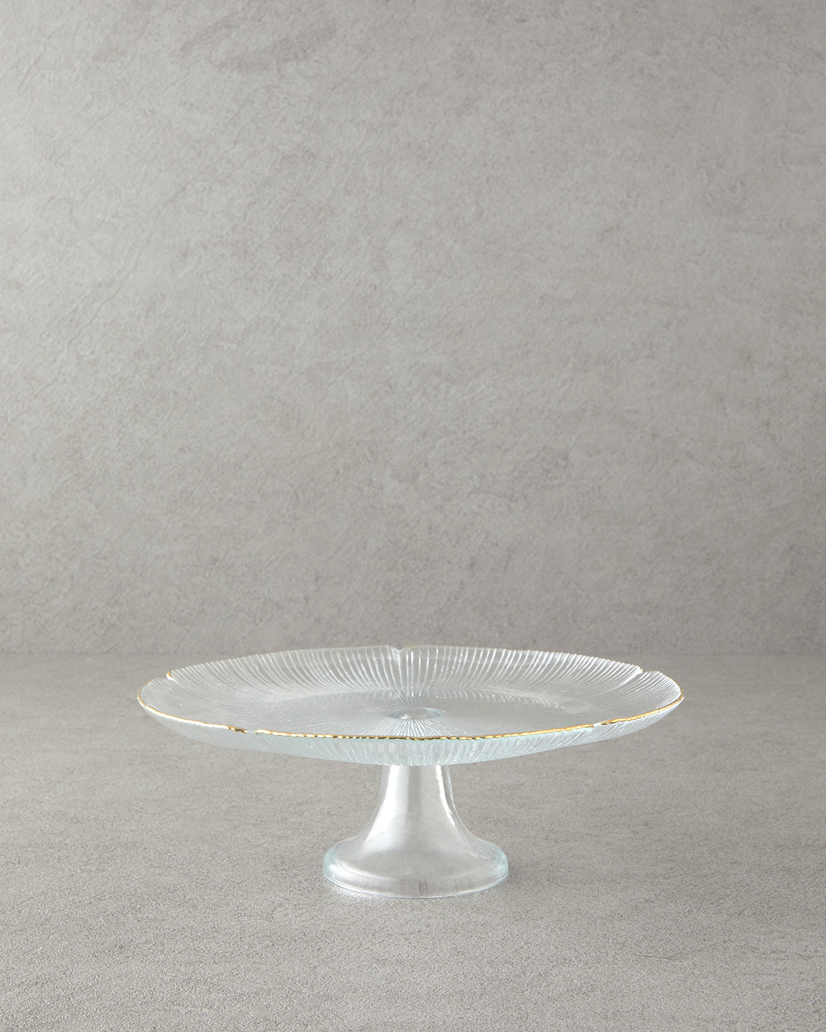 Glass Cake Stand 28 cm Gold