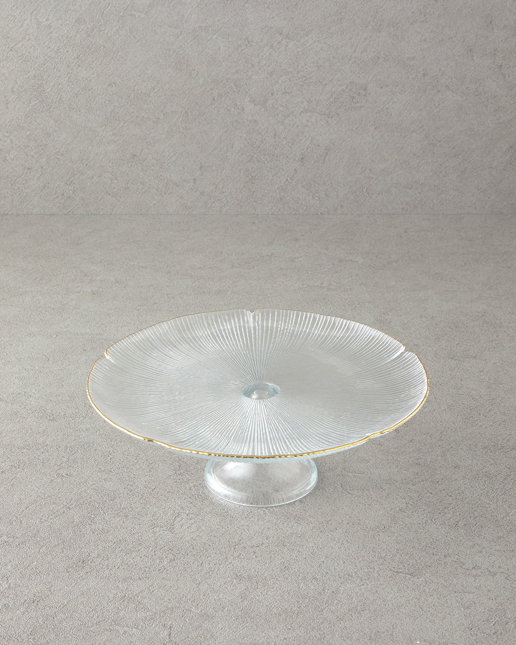 Glass Cake Stand 28 cm Gold (view 2)