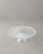 Glass Cake Stand 28 cm Gold (view 2)