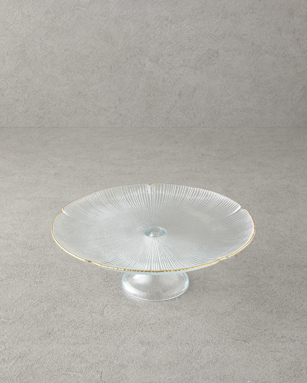 Glass Cake Stand 28 cm Gold (view 2)